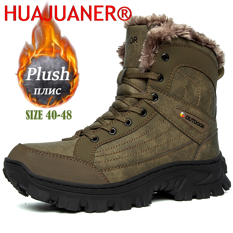 Men Winter Snow Boots Platform - Sewing Nylon recension och pris