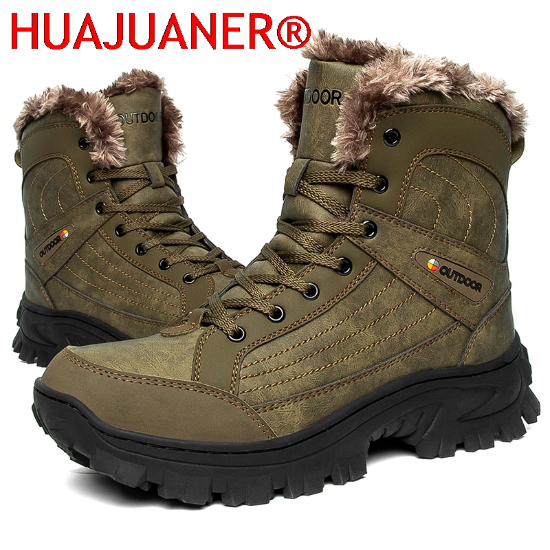 Men Winter Snow Boots Platform - Sewing Nylon recension och pris