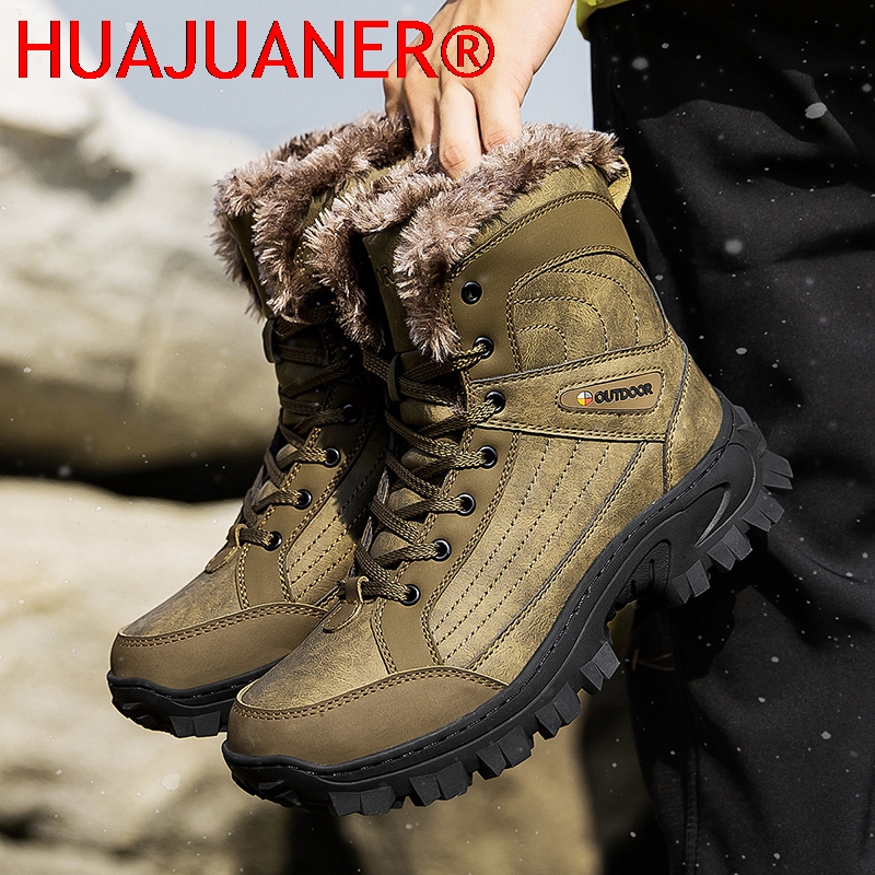 Men Winter Snow Boots Platform - Sewing Nylon recension och pris