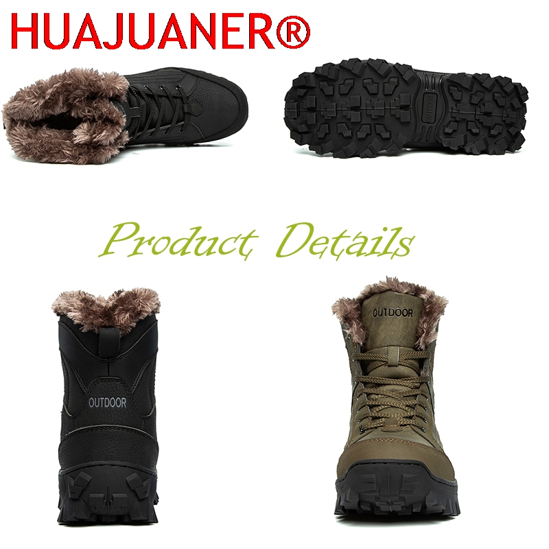 Men Winter Snow Boots Platform - Sewing Nylon recension och pris